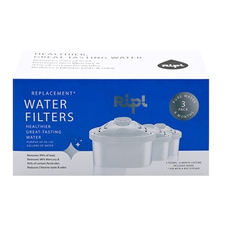 Ripl Ripl Water Pitcher Replacement Pitcher Filter 55390